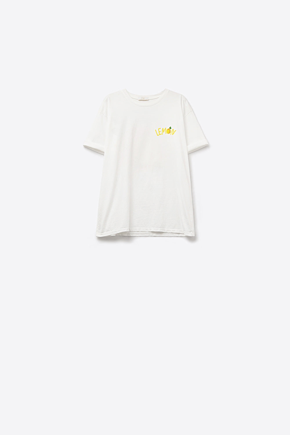 Made in Italy white t-shirt with Lemon graphic - T-Shirts