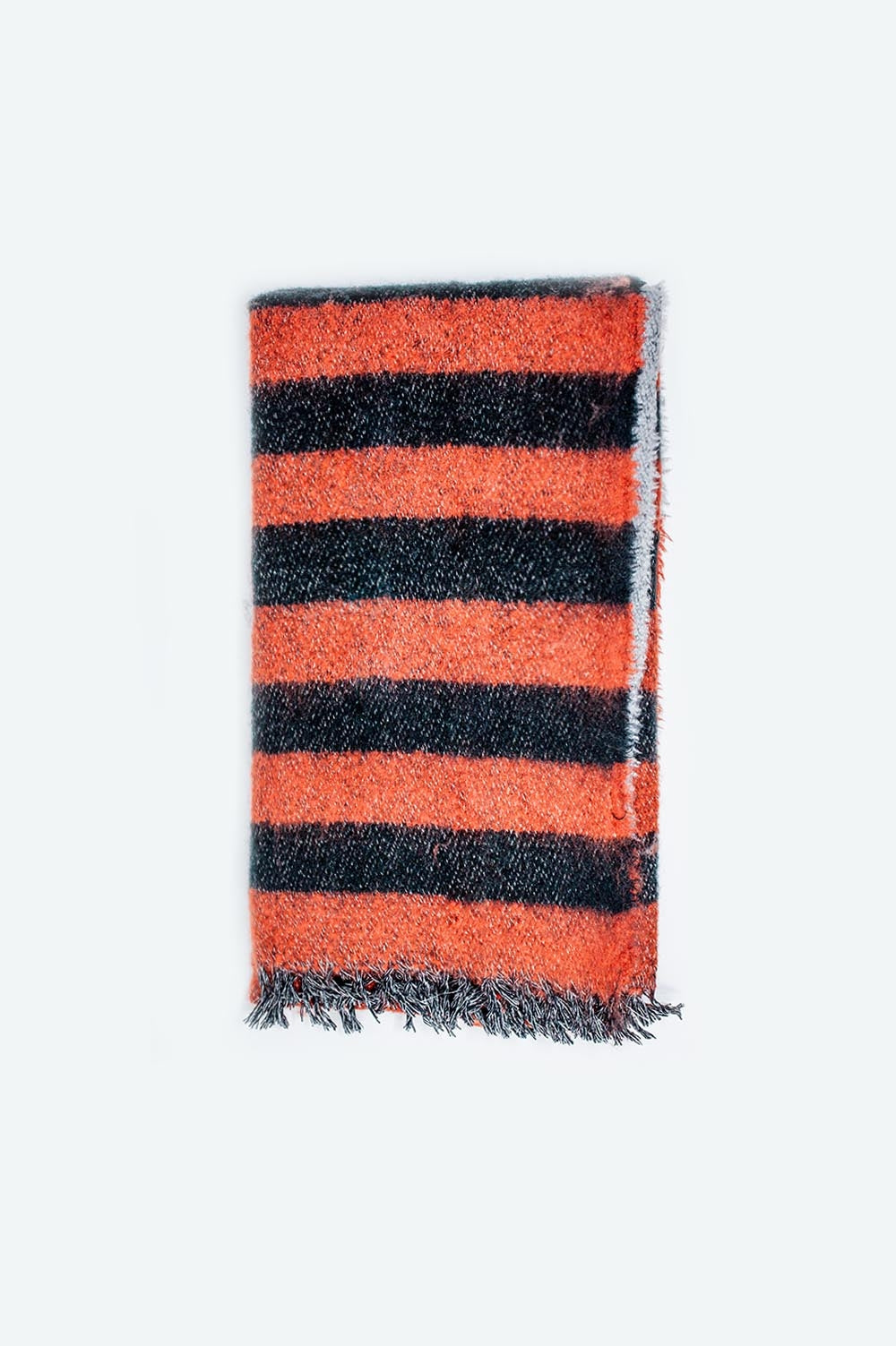 Melange mix stripe scarf in red Q2 Necklaces BoutiqueLua