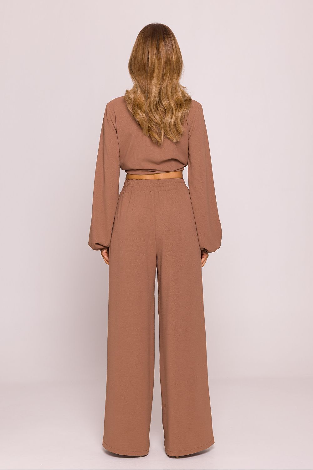 High Waist Wide Leg Trousers in Lilac - Trousers