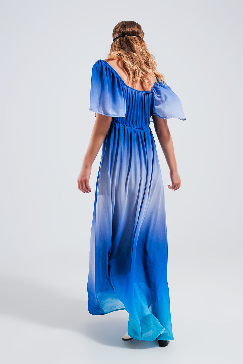 Ombre sweetheart maxi dress in blue Q2 Dresses BoutiqueLua
