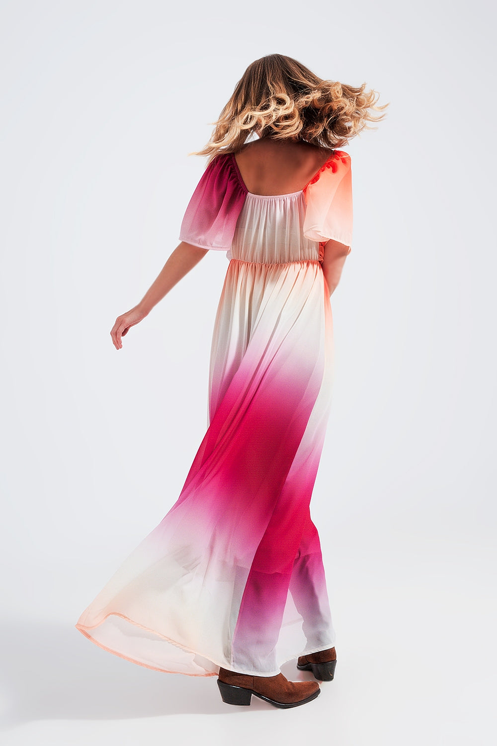 Ombre sweetheart maxi dress in fuchsia Q2 Dresses BoutiqueLua