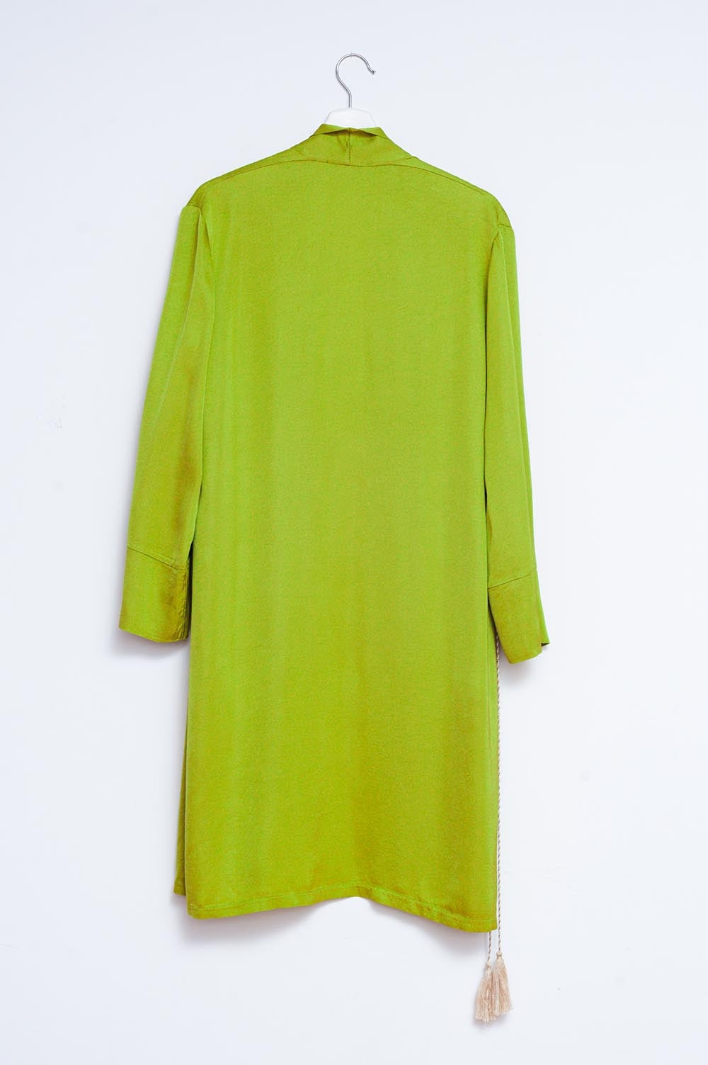 Satin kimono in green Q2 Coats and Jackets BoutiqueLua