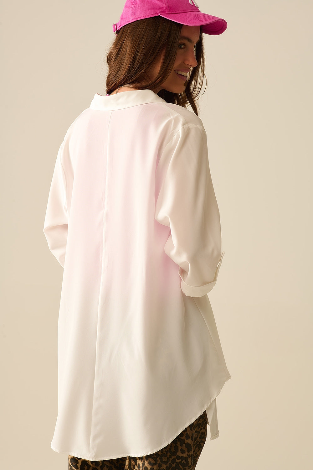 Shirt made of very soft and light fabric in white