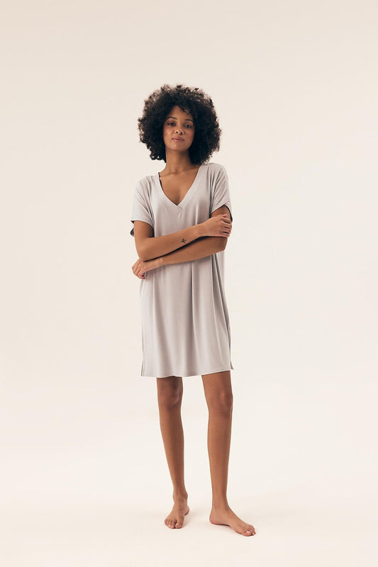 Soft Nightshirt for Ladies grey - Nighties