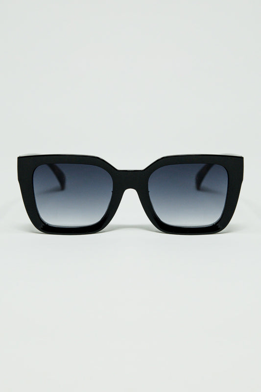 Square sunglasses with animal print on the side - Sunglasses