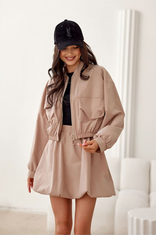 Stylish Short Skirt for Women in Beige beige - Skirts