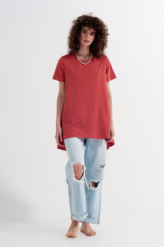 T shirt dress in orange - T-Shirts