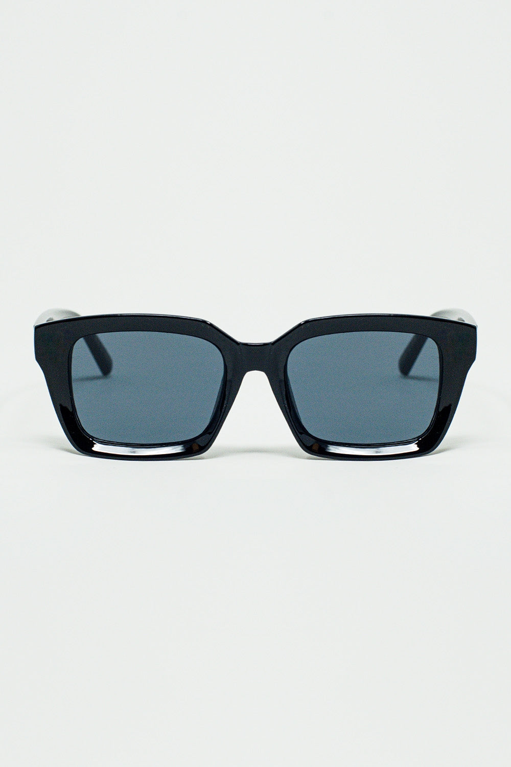 Q2 Thick Square Frame Sunglasses Chunky Retro