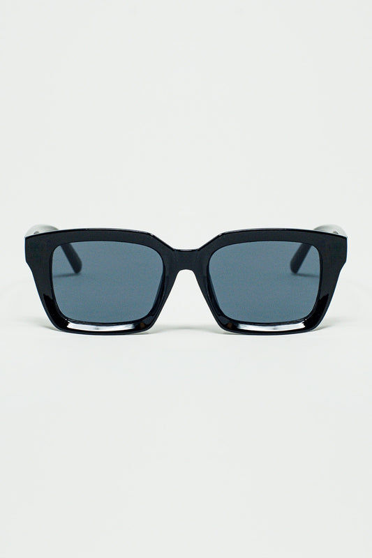 Thick Square Frame Sunglasses Chunky Retro - Sunglasses
